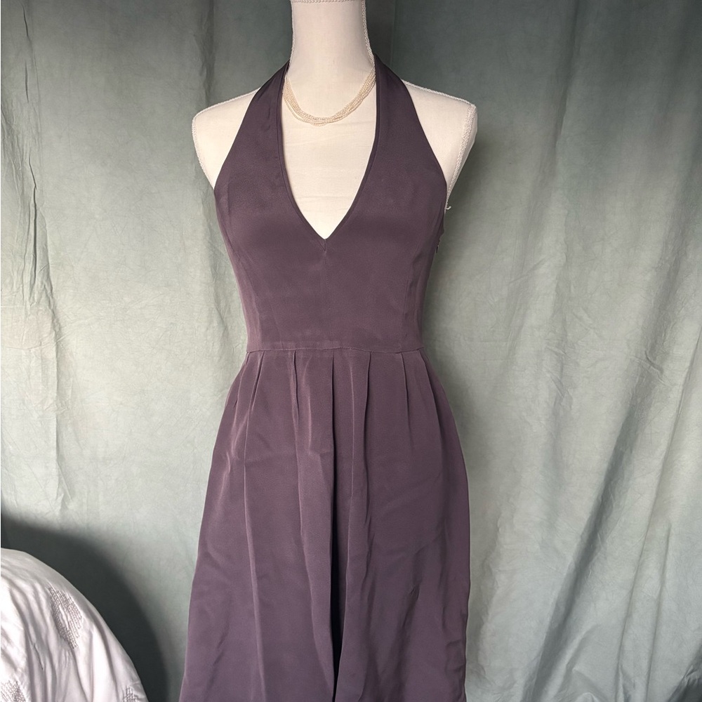 J. Crew Purple Halter Sundress for Cocktail
